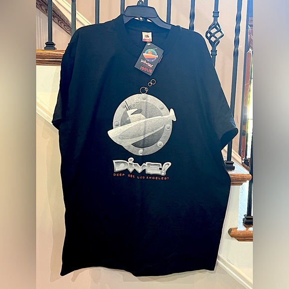 Vintage DIVE Deep Los Angeles Submarine Shirt - Picture 1 of 3